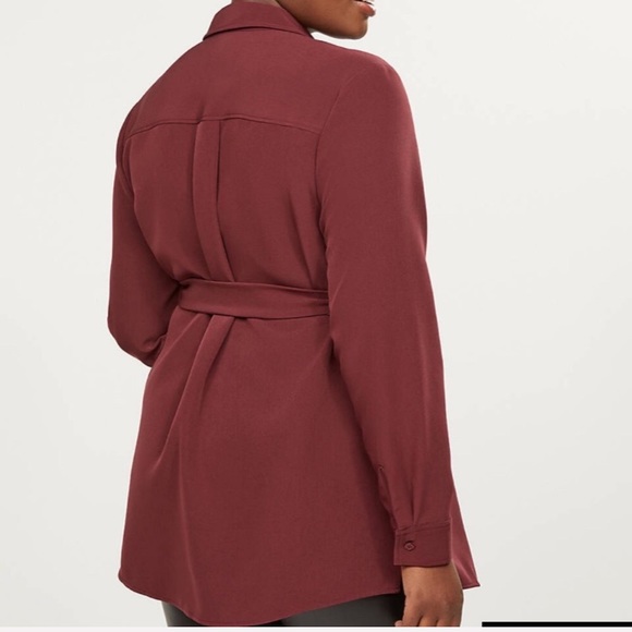 Lane Bryant Belted Tunic Button Down NWT 14 - Picture 2 of 7